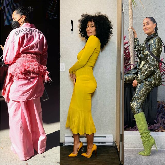 Tracee Lee Ross flamboyant dressing style