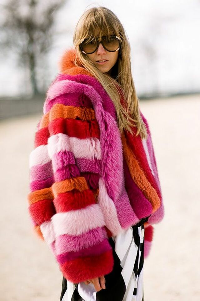 Colourful fur