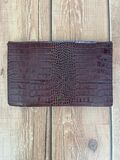 Croc leather handbag