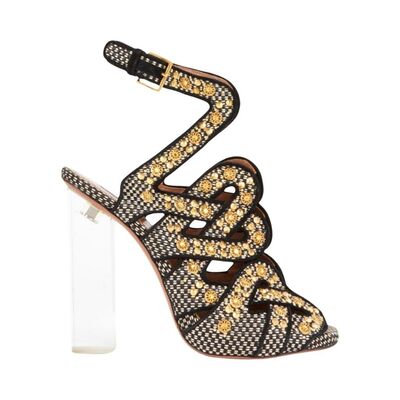 Tweed sandals