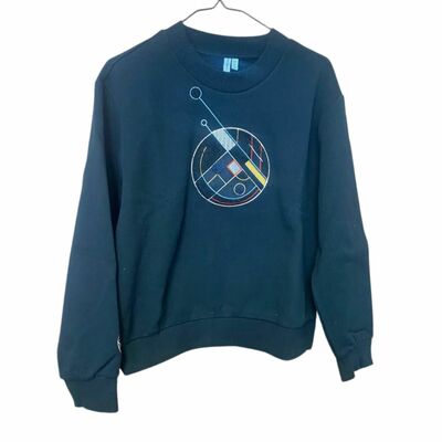 Black Cotton Sweatshirt