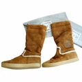 Suede Shearling Boots