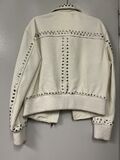 Leather studded jacket