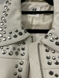 Leather studded jacket