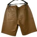 Leather shorts