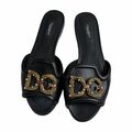 Leather slides