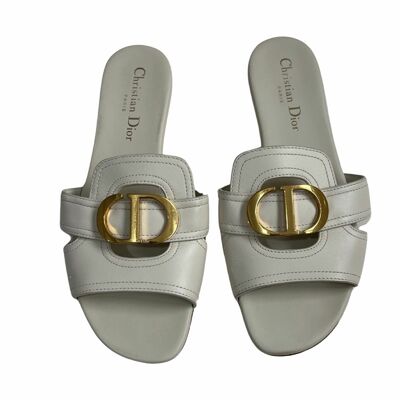 Leather slides