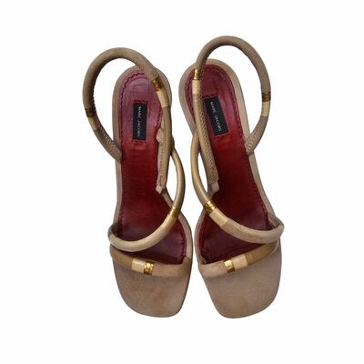 Suede platform sandals