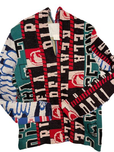 Printed cardigan