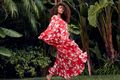 Long printed dress