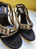 Satin Embellished Sandals
