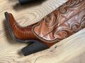 Western leather boots