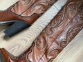 Western leather boots