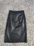 Leather Pencil Skirt
