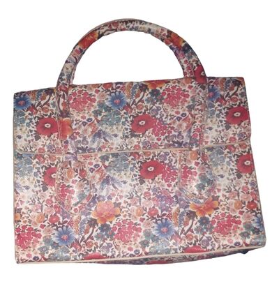 Synthetic leather tote