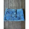 Denim mini skirt