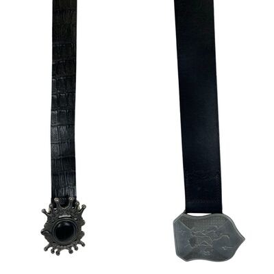 Set 2 leather belts