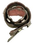 Canvas leather belt