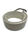 White leather belt