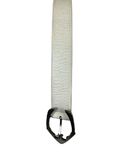 White leather belt