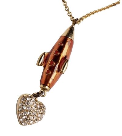 Rocket & Heart Necklace