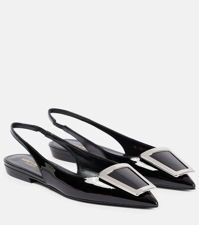 Patent Slingback Sandals