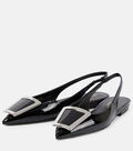 Patent Slingback Sandals
