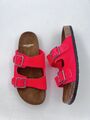 Suede Slides Sandals