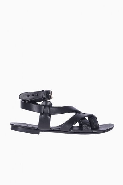 Leather Flat Sandals