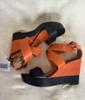 Leather Platform Sandals