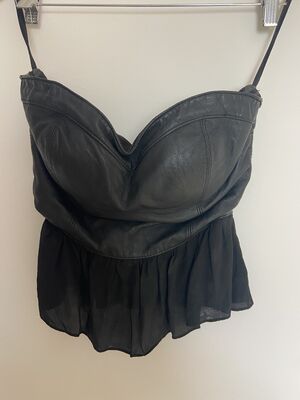 Leather Peplum Tops