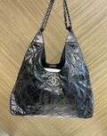 Leather Hobo Handbag