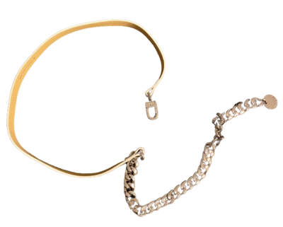Leather-chain belt
