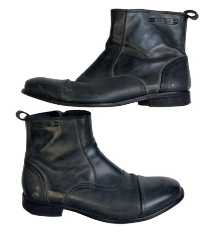 Leather boots