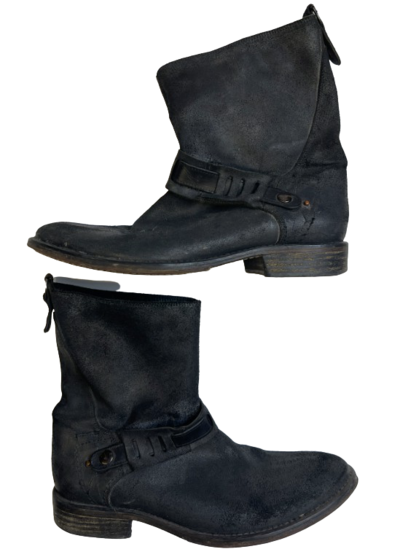 Leather ankle boots