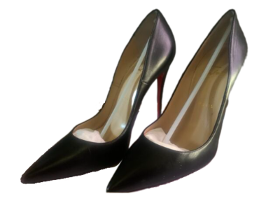 Leather stilettos