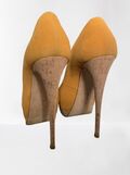 Suede open toe shoes