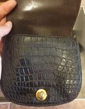Exotic leather belt bag