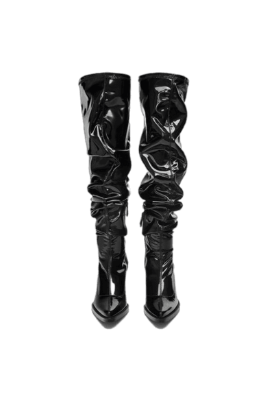 Vinyl boots 2024 zara