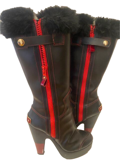 Leather boots