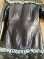 Leather mini dress