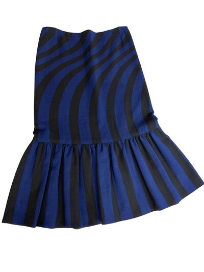 Midi striped skirt