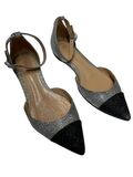 Glitter pointed flats