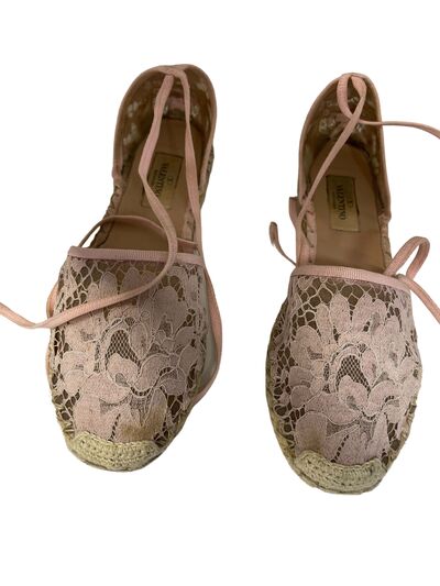 Lace espadrilles