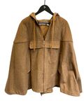 Beige cape coat