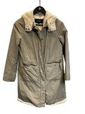 Khaki hooded parka