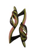 Green mule sandals
