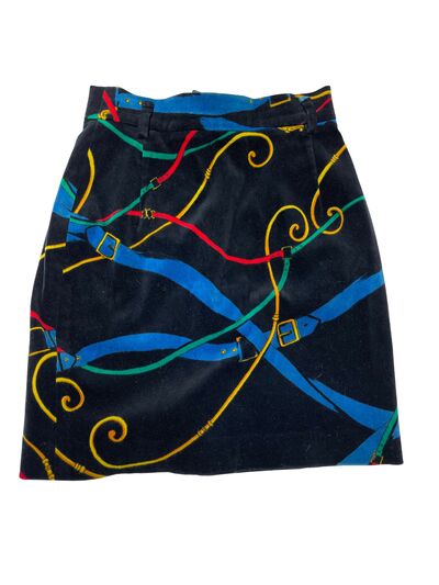 Midi printed skirt