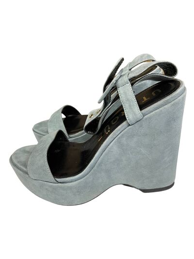 Wedge suede sandals