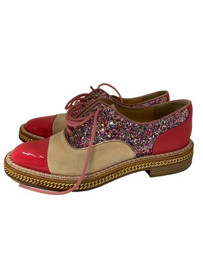Glittery oxford shoes